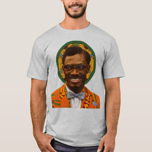 Camiseta Panafricana Patrice Lumumba moda Kente