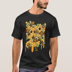 Camiseta Panal de abeja apicultor apicultor colmena miel