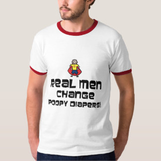 Camiseta Pañales reales de Poopy del cambio de los hombres