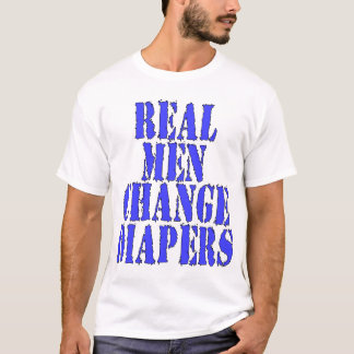 Camiseta Pañales reales del cambio de los hombres
