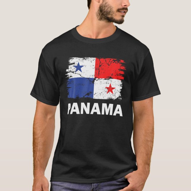 Camiseta Panam de apoyo al orgullo de la bandera panameña (Anverso)