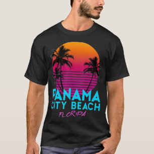 Camiseta Panamá City Beach Florida Retro 80