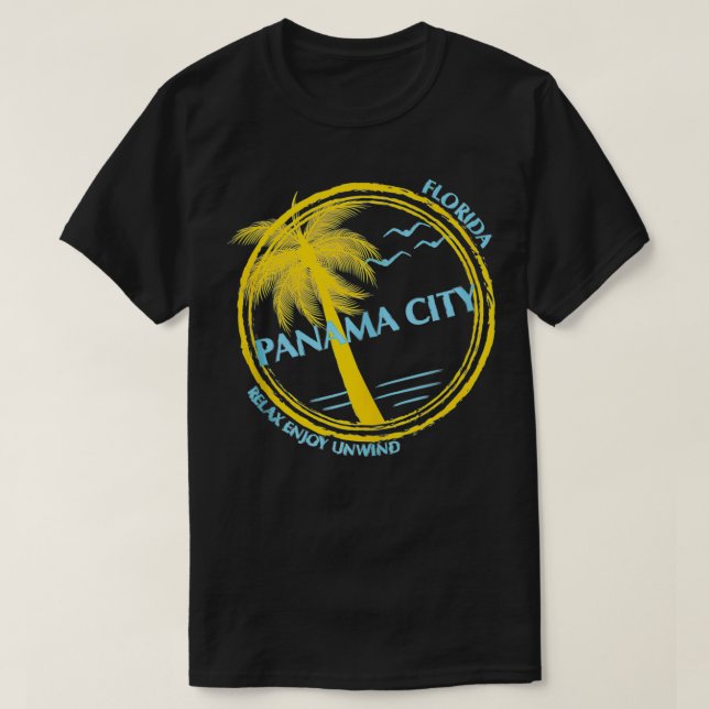 Camiseta Panamá City Beach Florida: Un recuerdo de la Brea  (Diseño del anverso)