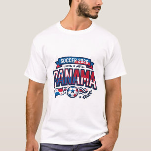 Camiseta Panamá Fútbol 2026 Fútbol Negrita Tipografía País