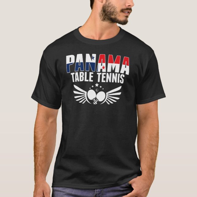 Camiseta Panama Ping Pong     Panamanian Table Tennis Suppo (Anverso)