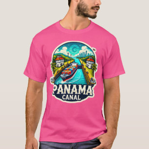 Camiseta Panamá Retro Panamá Canal Viaje Afiche Viaje - Via