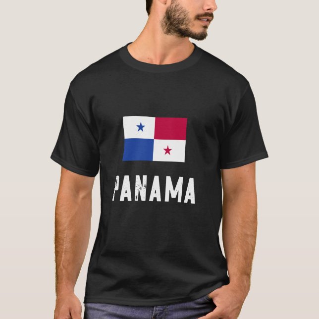 Camiseta Panamá Rota Bandera Panameña Hispa Centroamericana (Anverso)