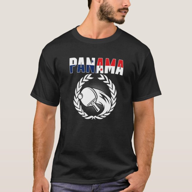 Camiseta Panamá: Tenis ping pong apoyo panameño (Anverso)