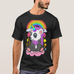 Camiseta Panbelta de arcoiris animal unicornio chino