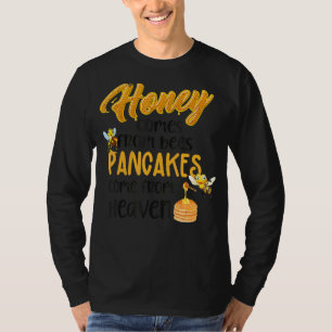 Camiseta Pancake Brunch Breakfast Honey Sweet Bee Beekeeper