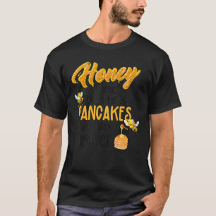 Camiseta Pancake Brunch Breakfast Honey Sweet Bee Beekeeper