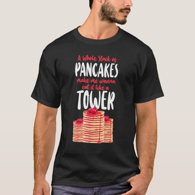 Camiseta Pancake  Kids A Whole Stack Of Pancakes Make Me Wa (Anverso)