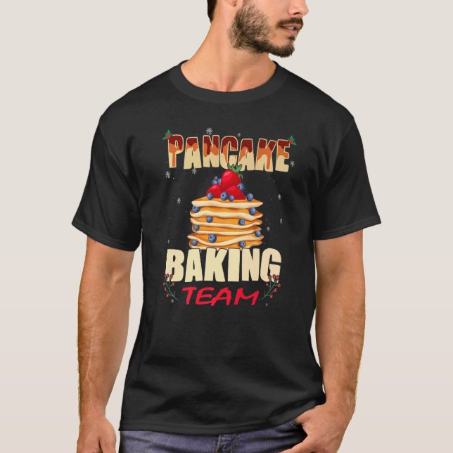 Camiseta Pancakes maker   Christmas Pancake Baking Team (Anverso)