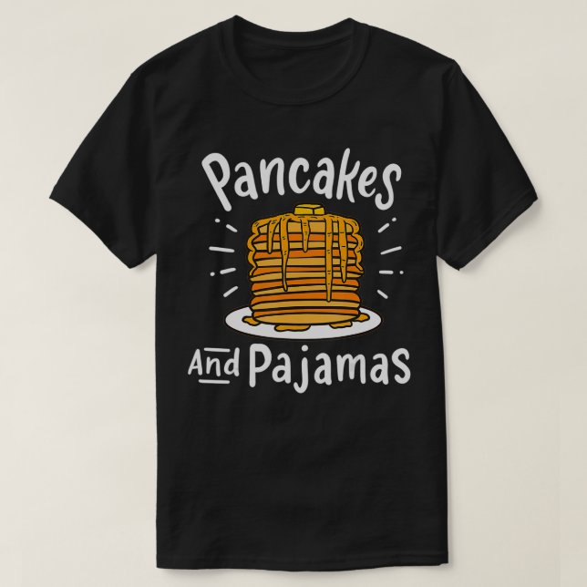 Camiseta Pancakes Pajamas Fiesta de madera (Diseño del anverso)
