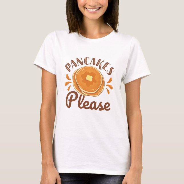 Camiseta Pancakes Please (Anverso)