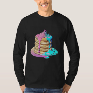 Camiseta Pancakes Vaporwave Retrowave Aesthetic
