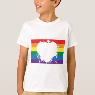 Camiseta Pancarta de pintura revertida por el orgullo gay