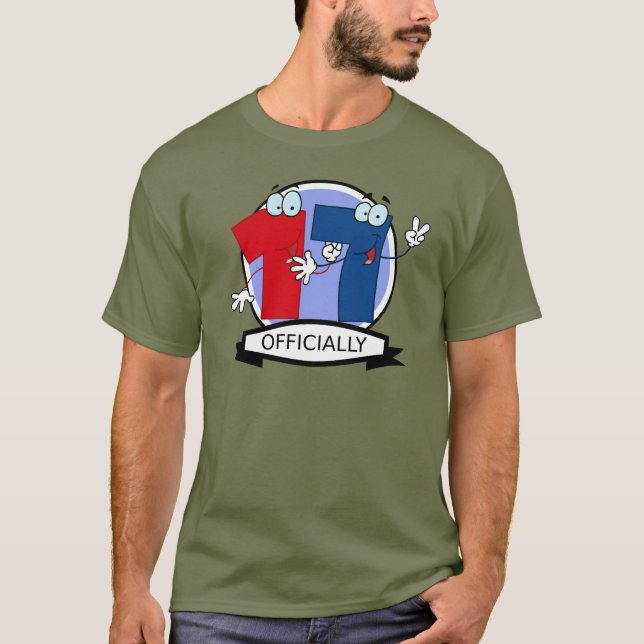 Camiseta Pancarta oficial de cumpleaños 17 (Anverso)