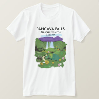 Camiseta Pancava Falls Špindlerův Mlýn, puesto de viaje de