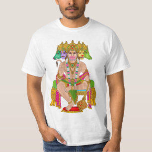 Camiseta Panchmukhi Hanuman T-Shirt El poderoso Señor Hin