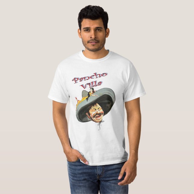 Camiseta Pancho Villa 🔥 Héroe General Mexicano (Anverso completo)