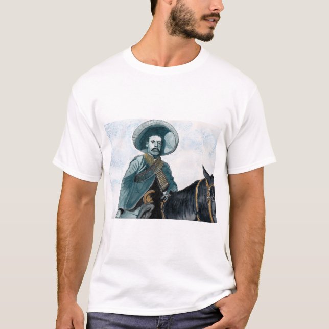 Camiseta Pancho Villa Watercolor (Anverso)