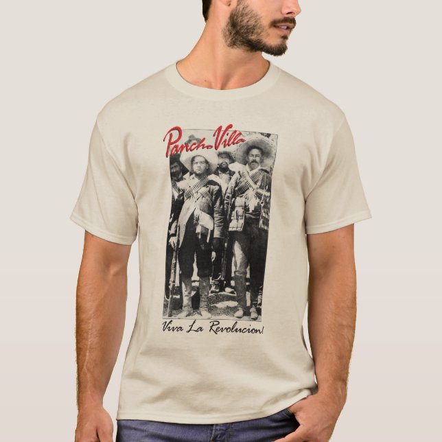 Camiseta Pancho Villa y guerra mexicana de Contreras (Anverso)