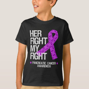 Camiseta Pancreatic Cancer Awareness Purple Ribbon: Su Luch