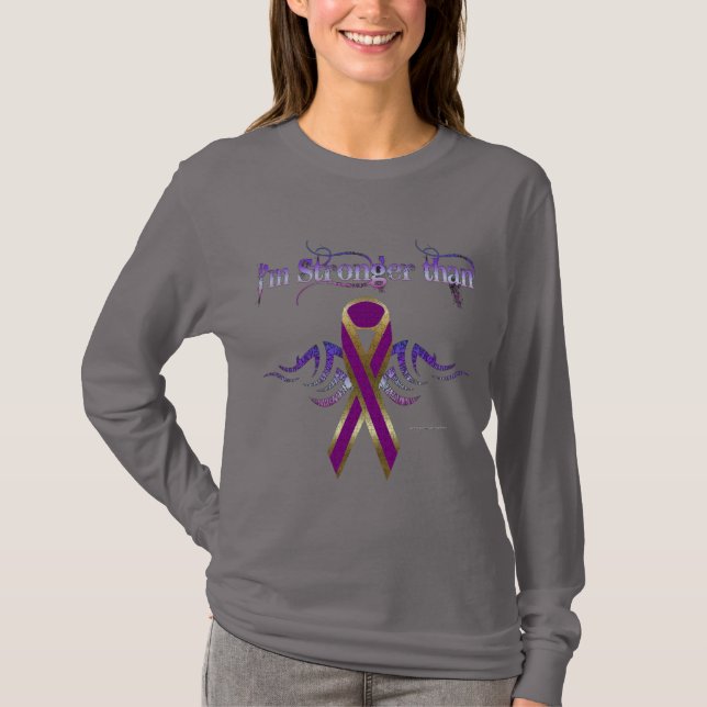 Camiseta Pancreatic Cancer Ladies Long Sleeve Shirt (Anverso)