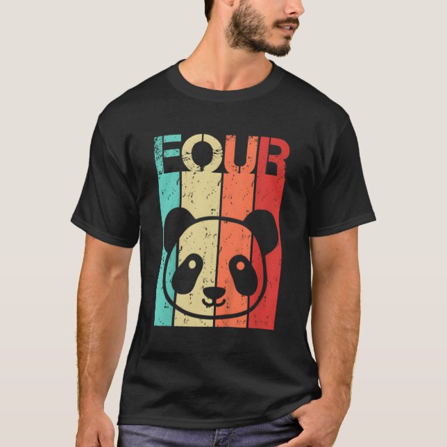 Camiseta Panda 4 Panda 4 (Anverso)