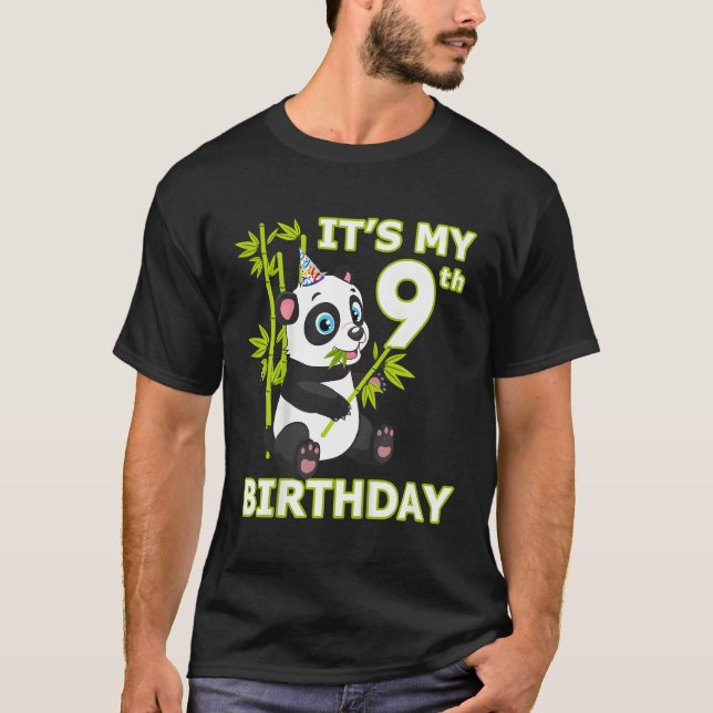Camiseta Panda 9º Tengo 9 Ns (Anverso)