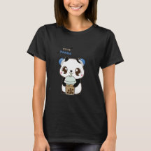 Panda Adorable con Té de Burbujas