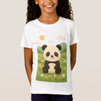 Panda adorable en un prado de primavera - Pu anima