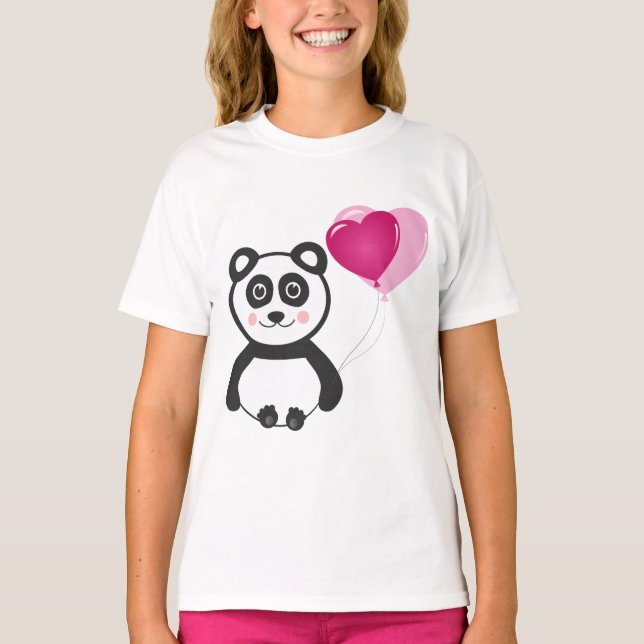 Camiseta Panda alegre (Anverso)