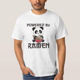 Camiseta Panda Alimentado Por Ramen Sweet Kawaii Noodles Be