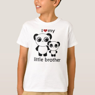 Camiseta Panda - amor de I mi hermano del litte