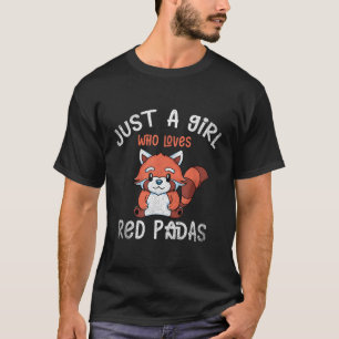 Camiseta Panda Animal Oear Bamboo Panda Rojo