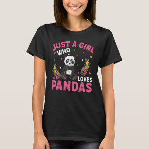 Camiseta Panda Animal Solo Un Chica Que Ama Pandas
