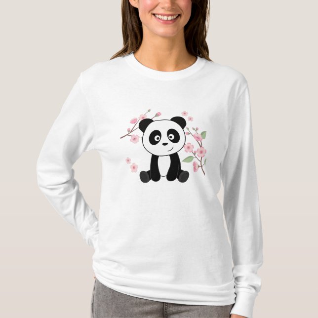 Camiseta Panda Animales Dulces Para Niños Kawaii Pandas (Anverso)