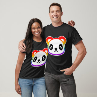 Camiseta Panda arcoiris