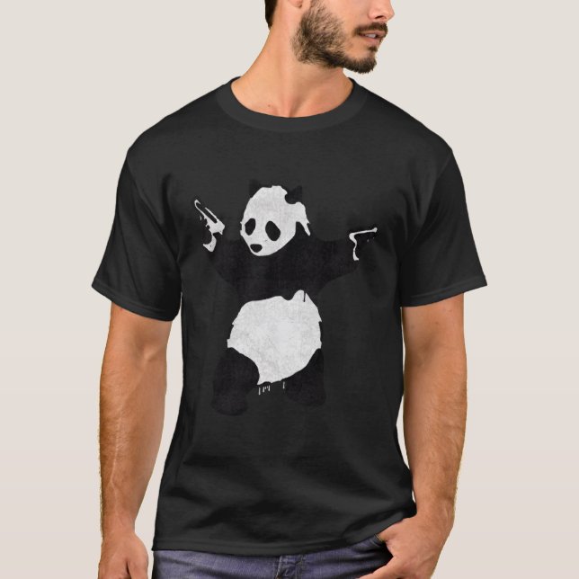 Camiseta Panda armado (Anverso)