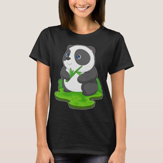 Camiseta Panda Bamboo twig (Anverso)