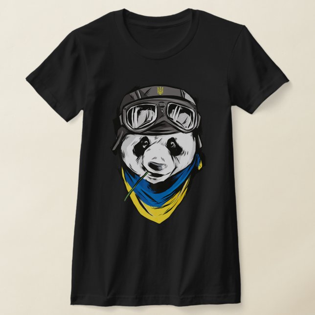 Camiseta Panda Bandera ucraniana recuerdo ucraniano ucrania (Distribución)
