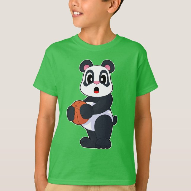 Camiseta Panda Basketball player Basketball (Anverso)
