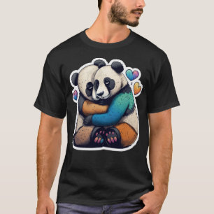 Camiseta PANDA BEAR ABRAZA EL Cojín decorativo AMOR