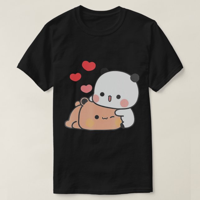 Camiseta Panda Bear abrazo idea divertida del Día de San Va (Diseño del anverso)