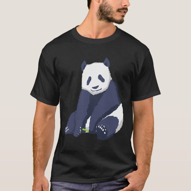 Camiseta Panda Bear Arte Ilustracion Ropa De Ropa De Ropa G (Anverso)