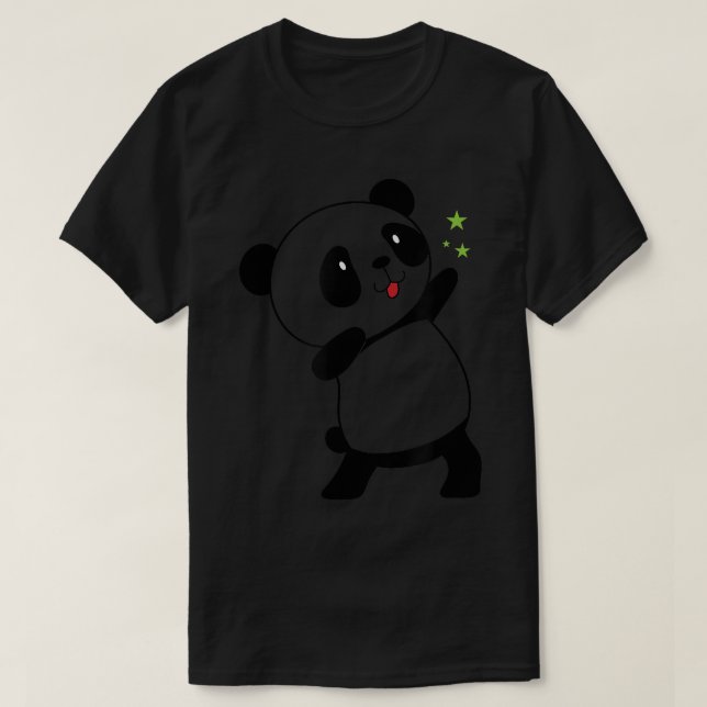 Camiseta Panda Bear bailando feliz (Diseño del anverso)
