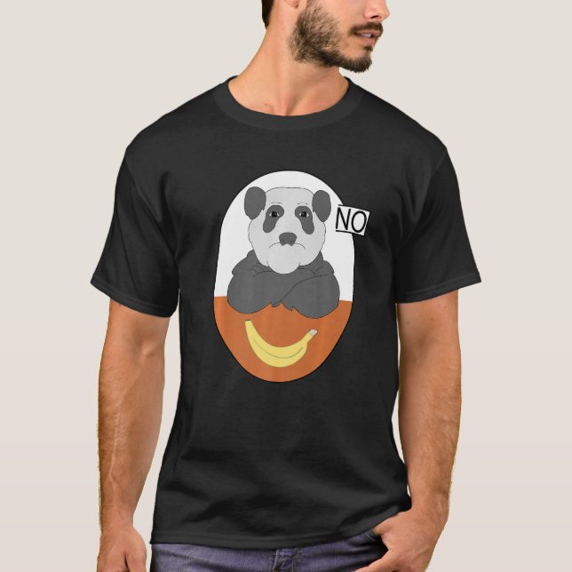 Camiseta Panda Bear Banana No Asia China Cute Panda (Anverso)