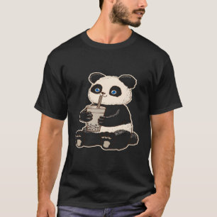 Camiseta Panda Bear Bubble Tea Boba Animal Drink Gigante
